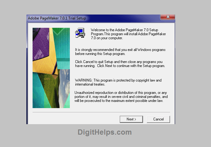 Installing Pagemaker on Windows PC